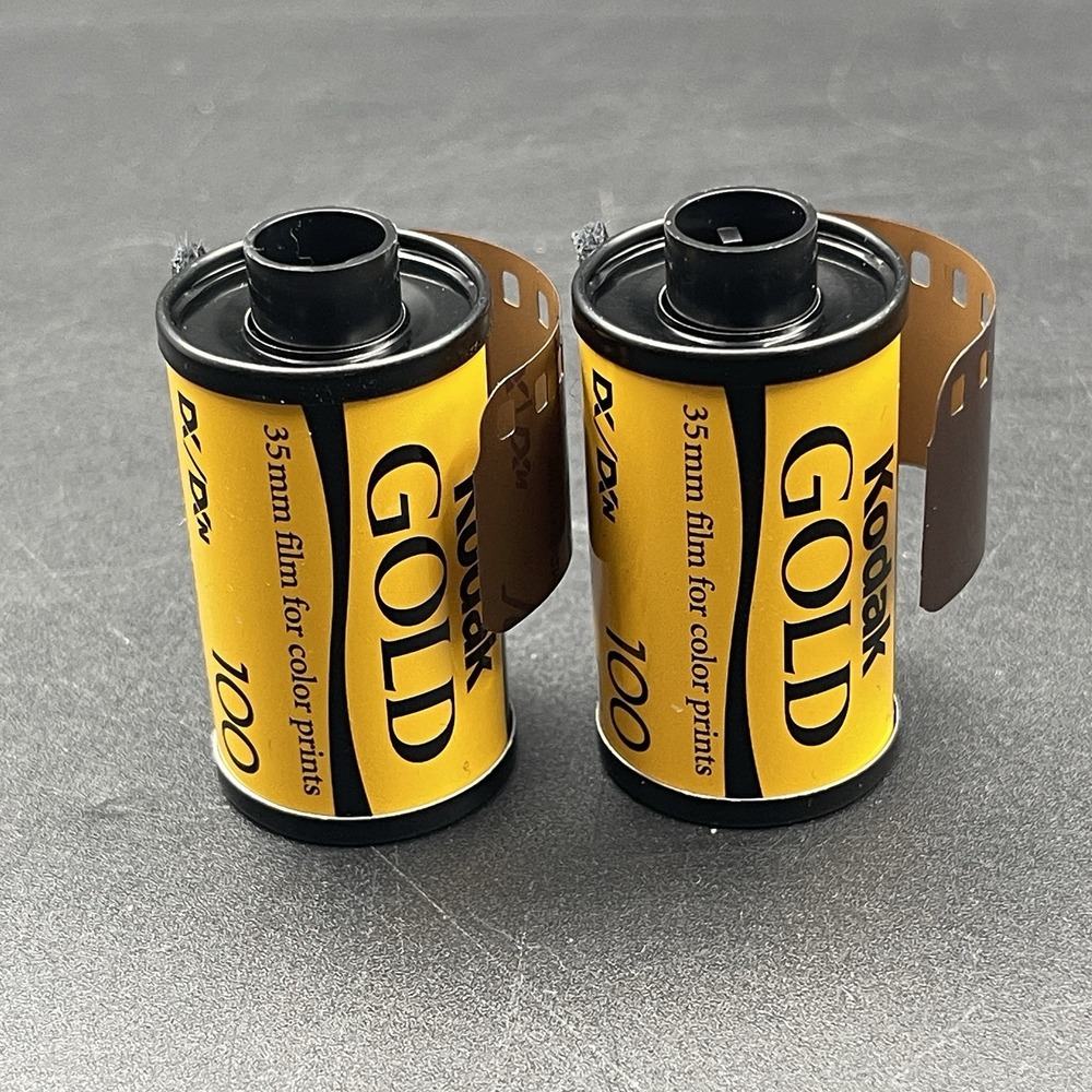 Lot of 2 Kodak Gold 100 35mm Color Print Film 24 Exposure DX C-41